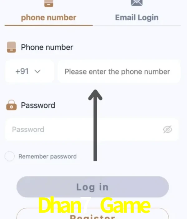 Dhan7 Game login